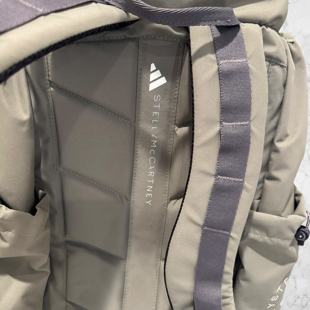 Adidas by Stella McCartney Women's Legacy Green/Almond Backpack JY4189 $180 NWT - Picture 3 of 4